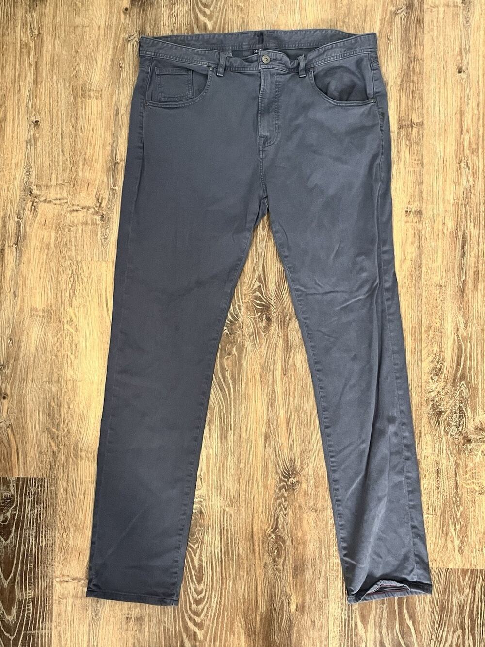 Johnnie-O Gray 5 Pocket Pants Men’s 38x34 Stretch